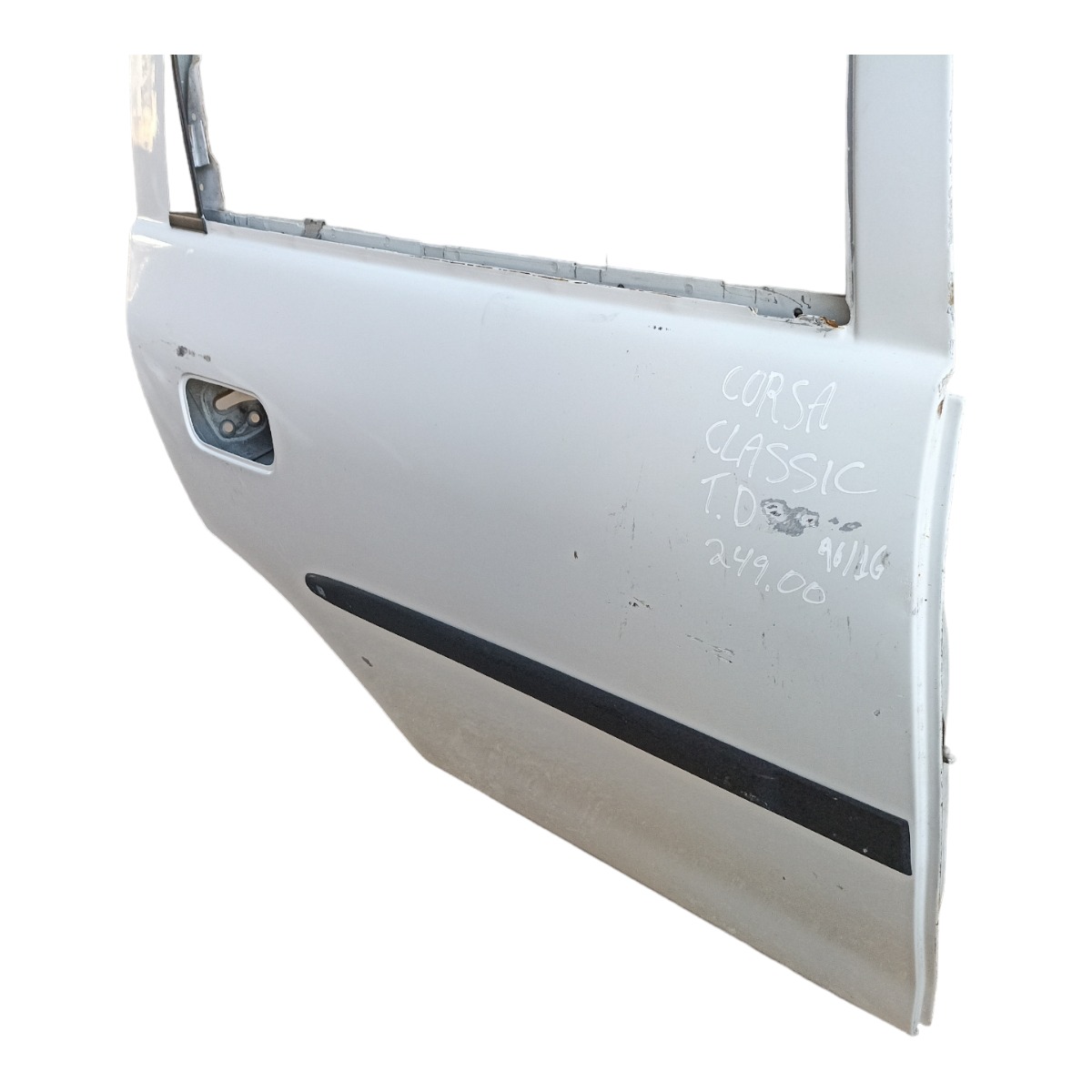 Porta Traseira Direta Gm Corsa Classic 1996/2016 Original Traseira Esquerdo Branco 2