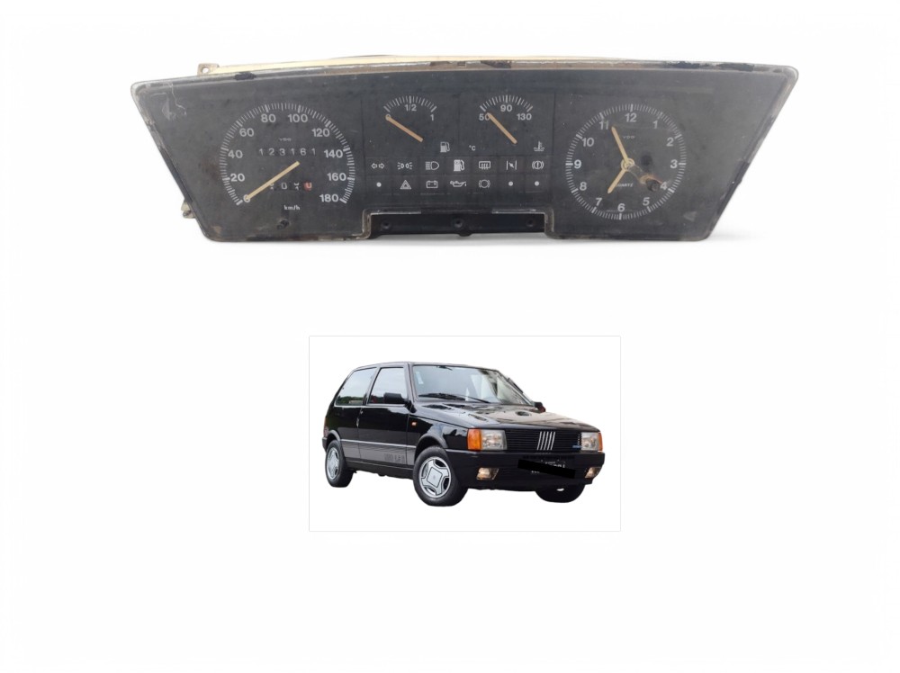 Painel Velocímetro Uno Mille 1990 De Fabricação Argentina  Preto