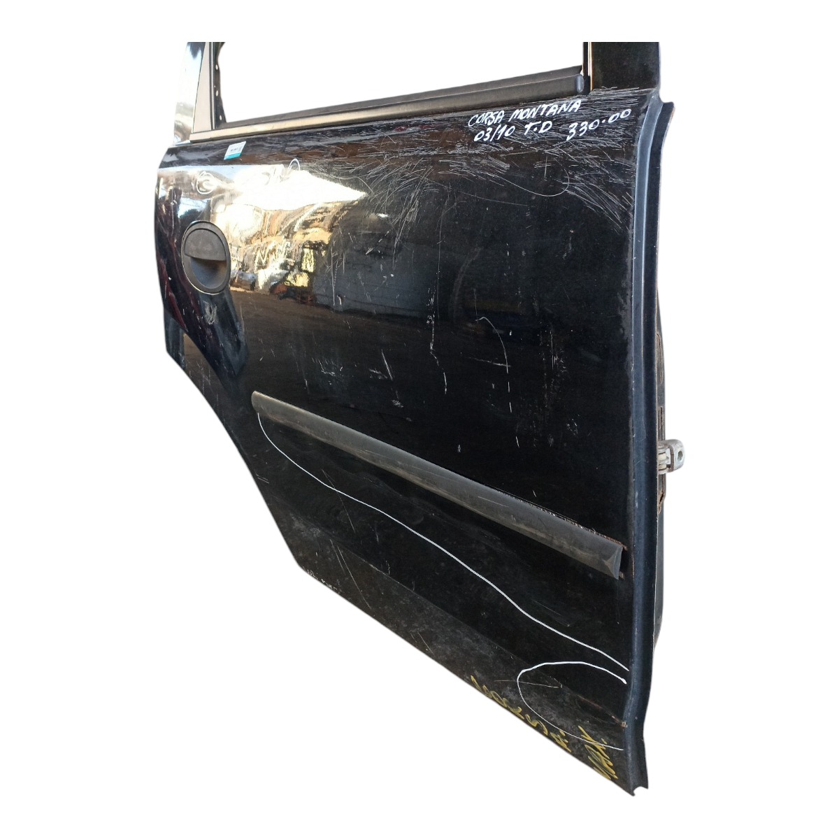 Porta Traseira Direita Chevrolet Corsa Montana 2003 A 2010 Traseira Direito Preto 2