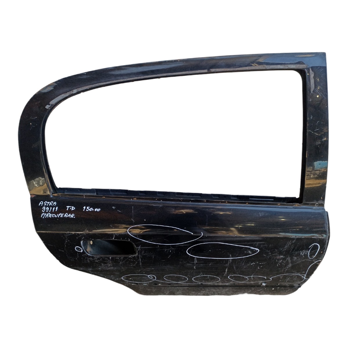 Porta Traseira Direita Gm Astra 1999 A 2011 Pra Recuperar  Traseira Direito Preto 3