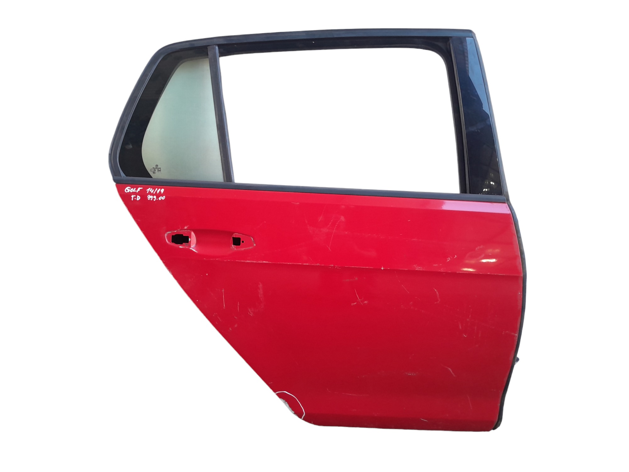 Porta Traseira Direita Volkswagen Golf 2014 A 2019 Traseira Direito Vermelho