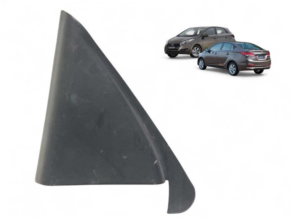 Moldura Interna Retrovisor Lado Direito Hb20 2012 A 2019 Preto