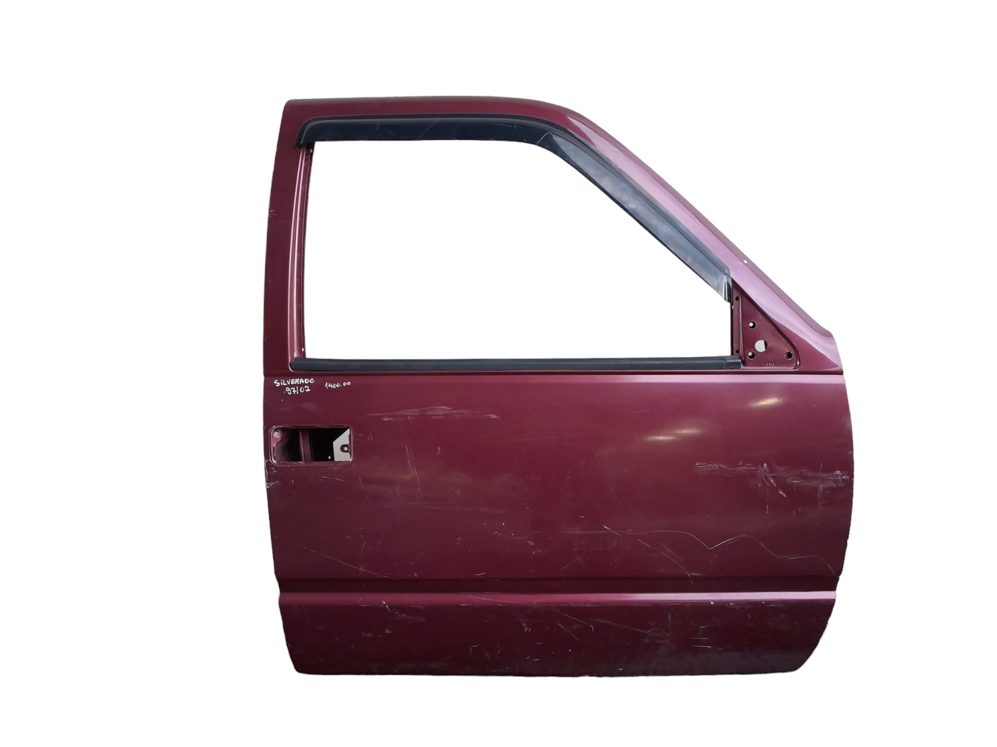 Porta Lado Direito Chevrolet Silverado 1997 A 2002 Original  Dianteira Direito Vermelho 1