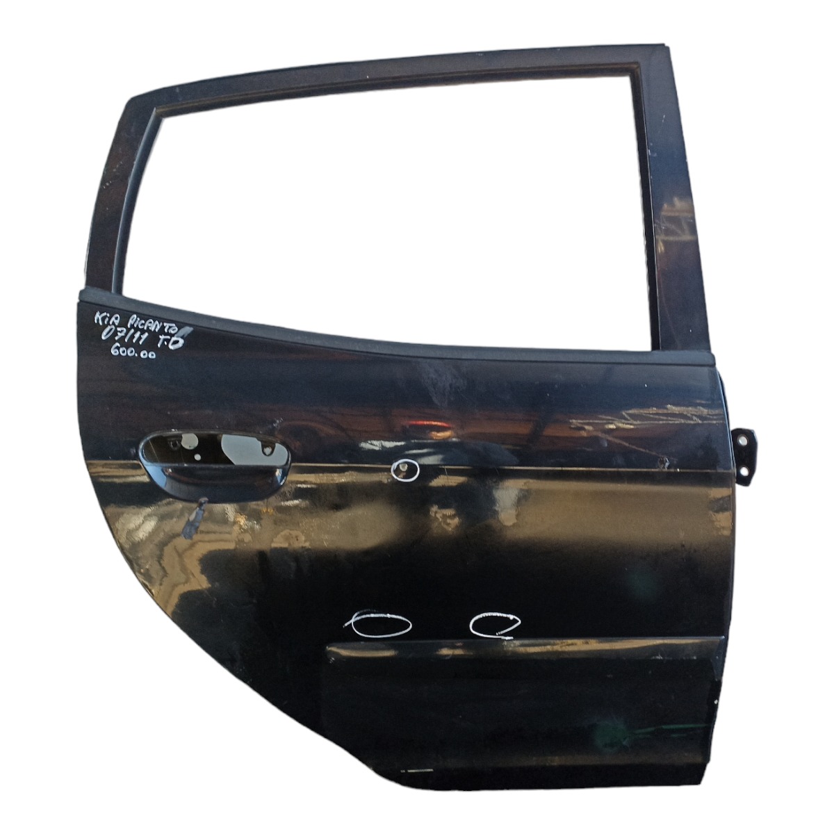 Porta Traseira Direita Kia Picanto 2007 2008 2009 2010 2011 Traseira Direito Preto 1
