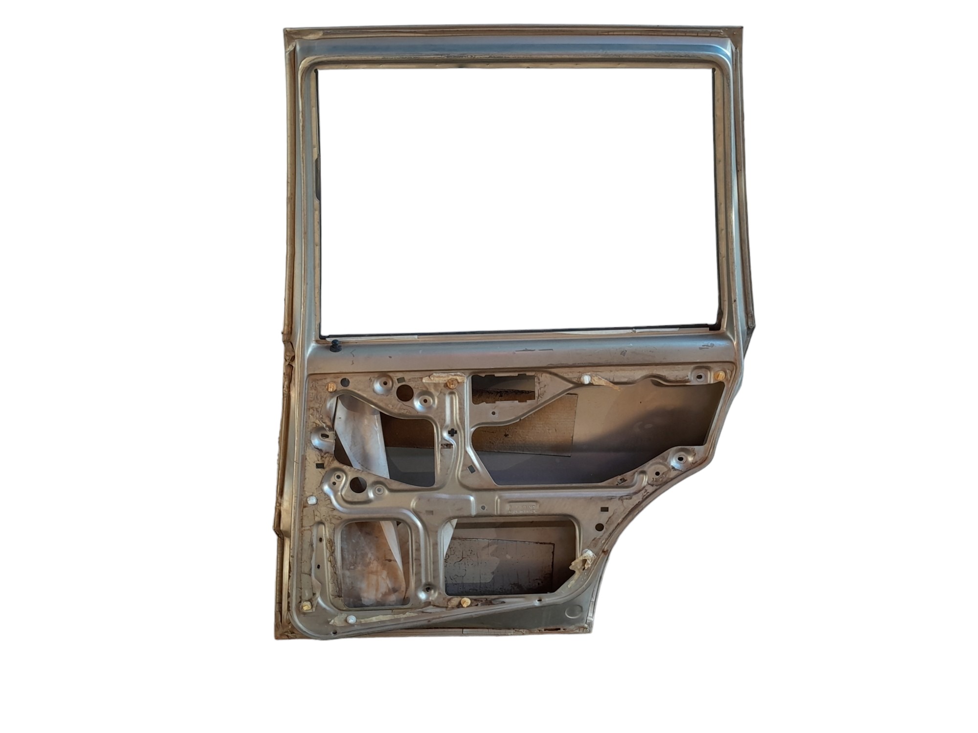 Porta Traseira Direita Fiat Uno 1984 A 2003 Para Recuperar  Traseira Direita Prata 5