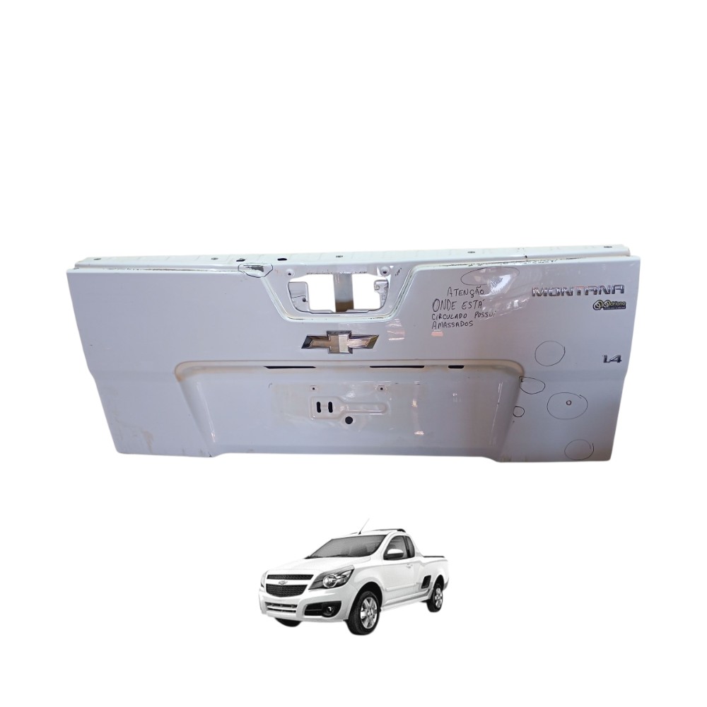 Tampa Traseira Montana Frente Agile 2011 2012 2013 A 2019 Branco