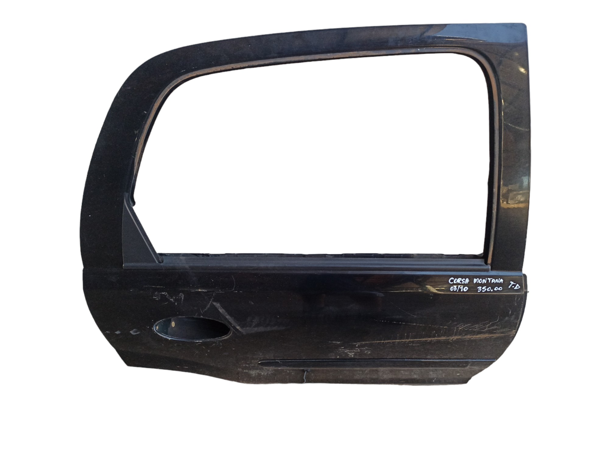 Porta Traseira Direita Corsa Montana 2003 A 2010 Filé Traseira Direito Preto 3