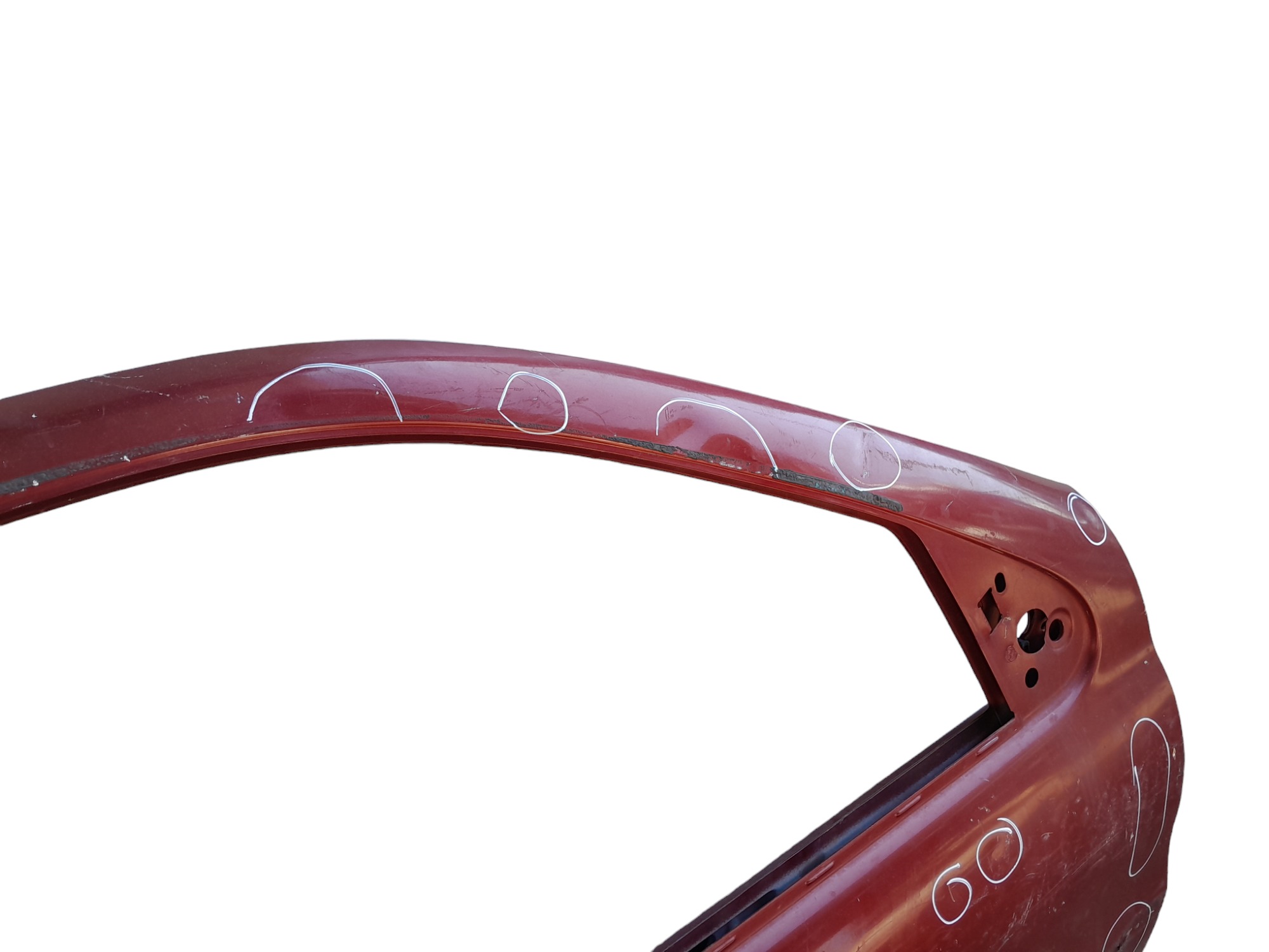 Porta Dianteira Direita Fiat Palio Siena 1996 A 2003 Detalhe Dianteira Direito Vermelho 3