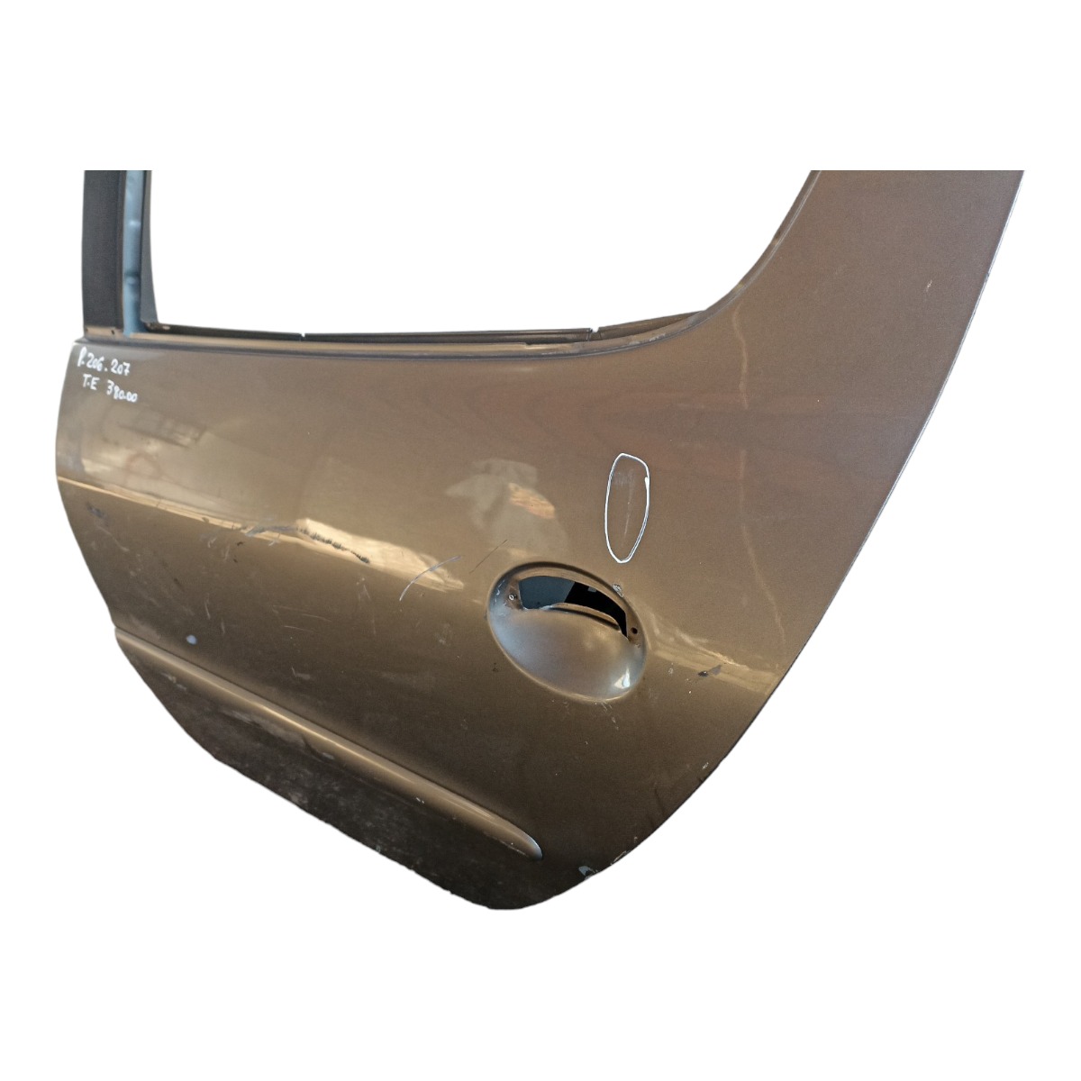 Porta Traseira Esquerda Peugeot 206 207 Com Detalhes Traseira Esquerdo Prata 2