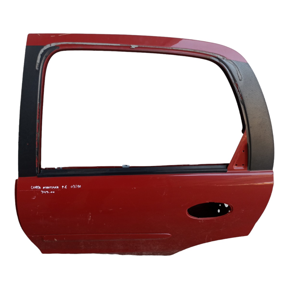 Porta Traseira Esquerda Corsa Montana 2003 A 2010 Traseira Esquerda Vermelho 4