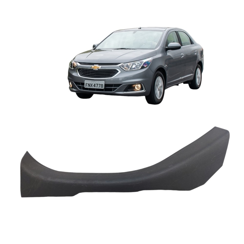 Soleira Porta Traseiro Direito  Gm Cobalt 2016 A 2020 Preto 1