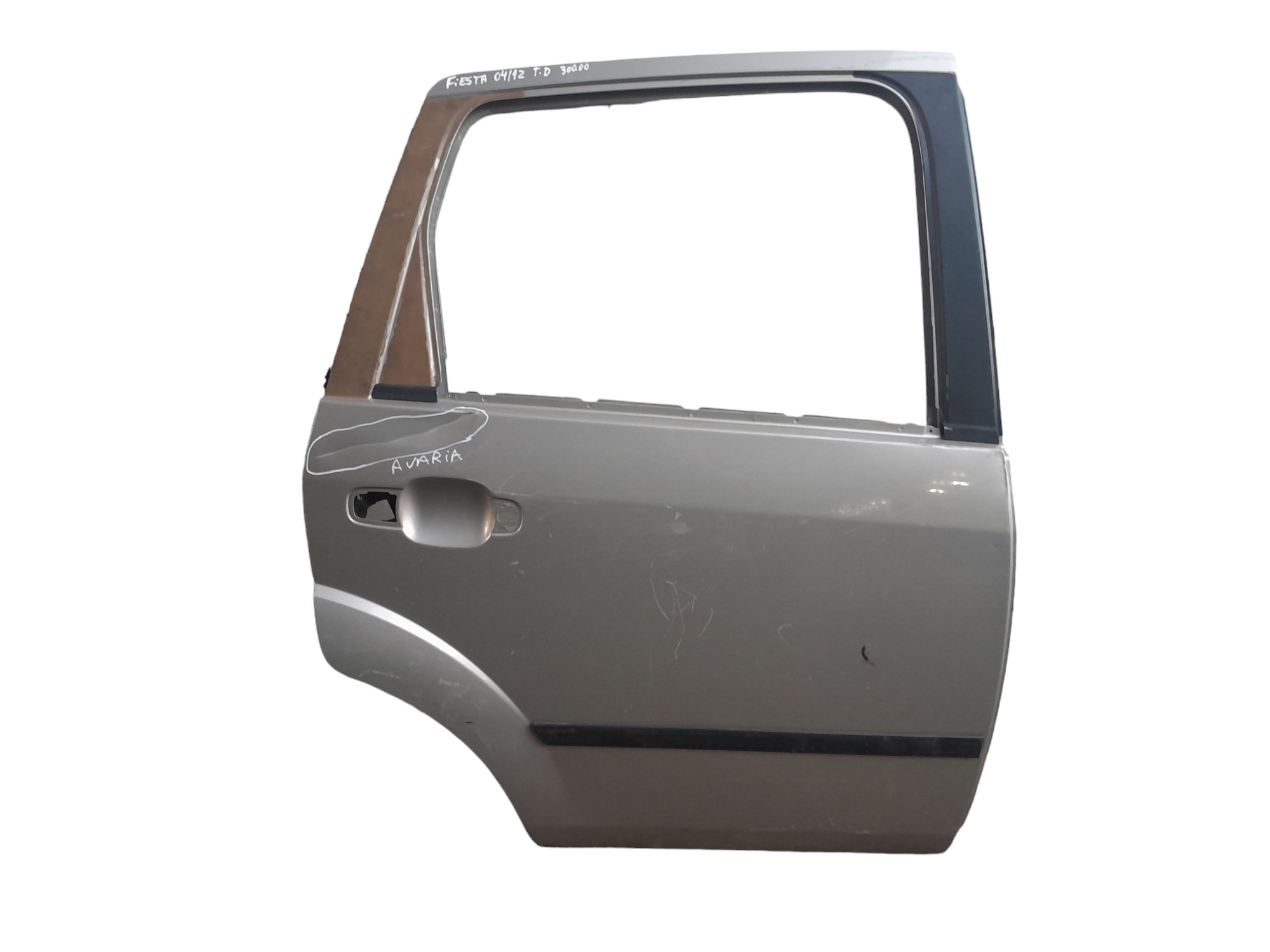 Porta Traseira Direita Ford Fiesta 2004 A 2012 Original  Traseira Direito Cinza 1