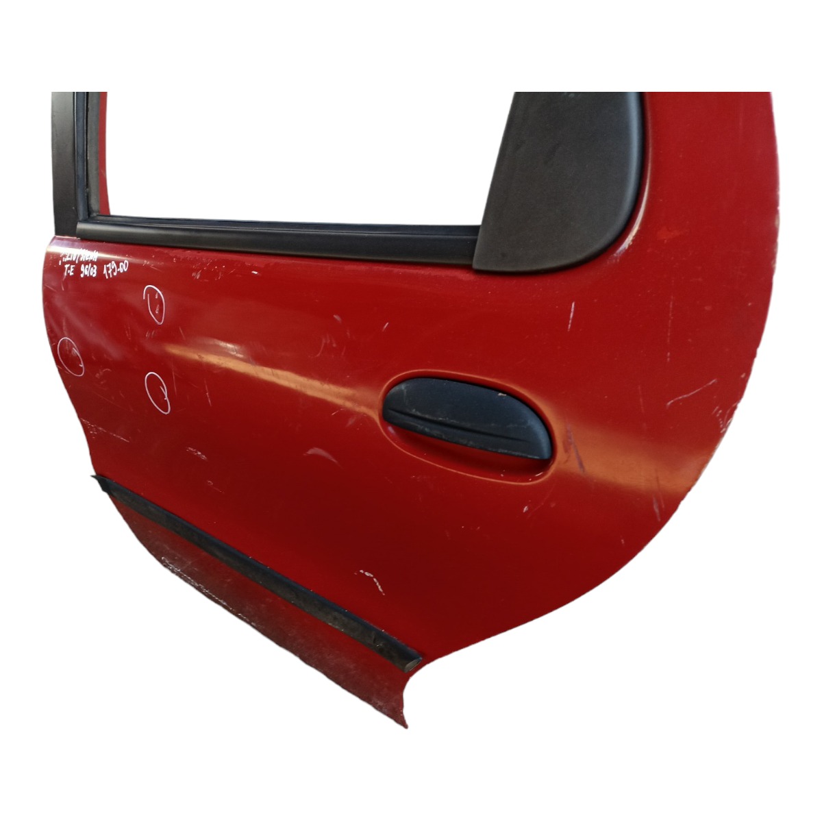 Porta Traseira Esquerda Fiat Palio Siena 1996 A 2003 Traseira Esquerdo Vermelho 4