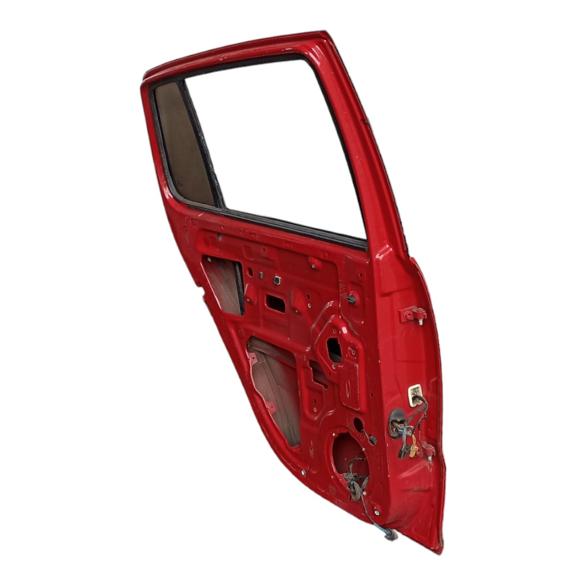 Porta Traseira Esquerda Vw Fox Crissfox 2003 A 2010 Filé  Traseira Esquerdo Vermelho 5