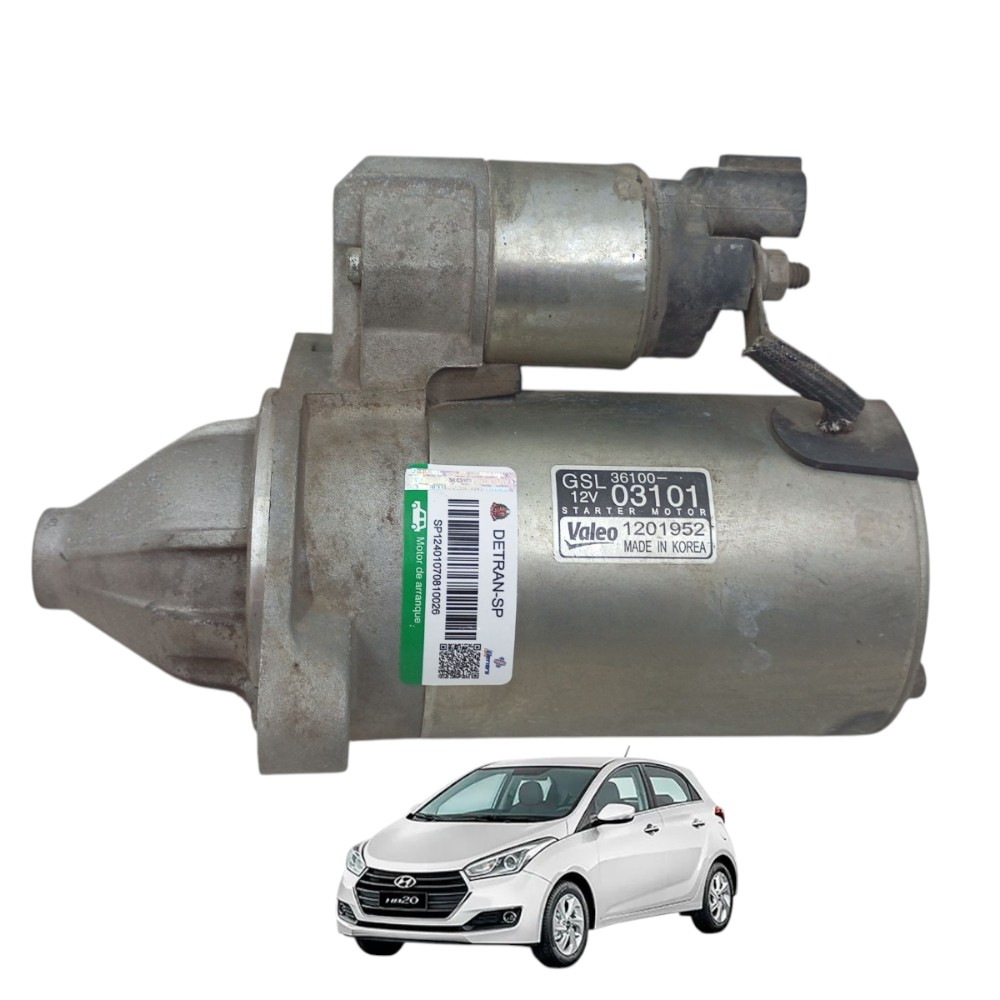 Motor Partida Arranque Hb20 1.0 3cc 2012 2013 2014 A 2019
