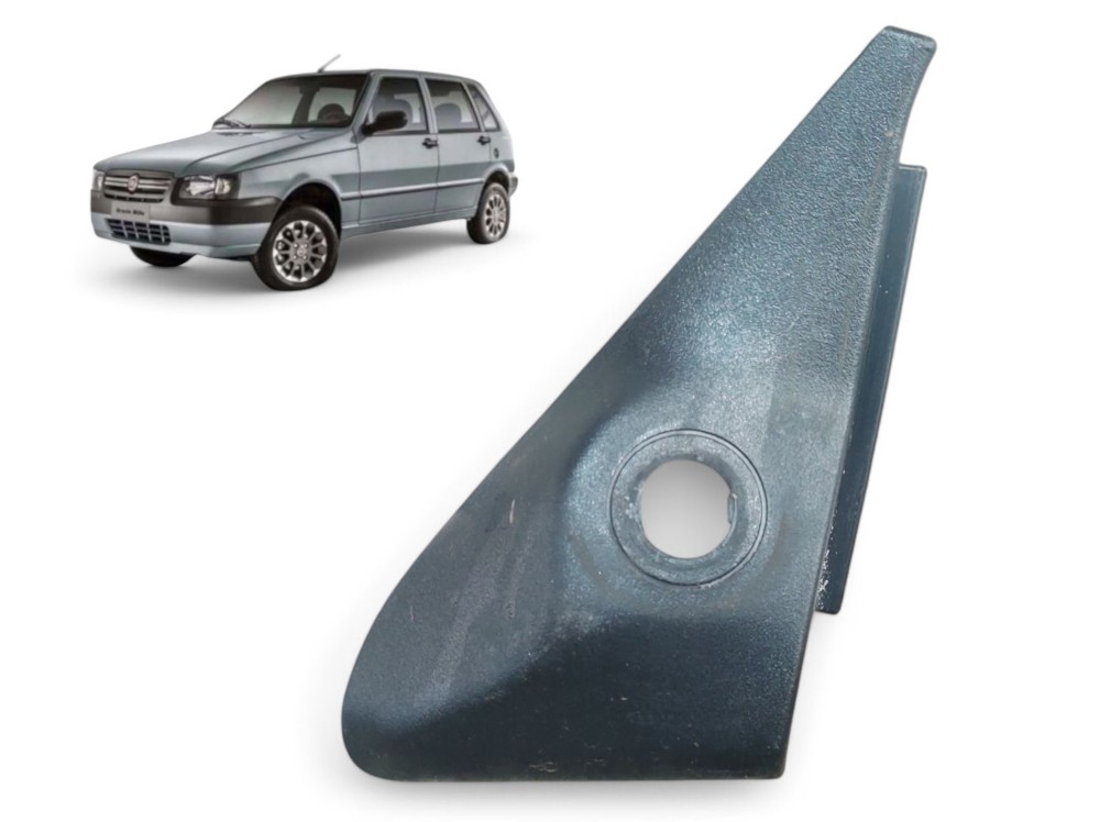 Moldura Int Direita Retrovisor Uno Mille 4 Portas 2004 2011 Preto