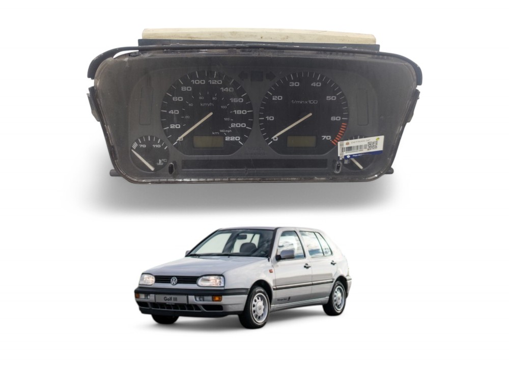 Painel Velocímetro Vw Golf 1994 A 1999 3024001844 Preto