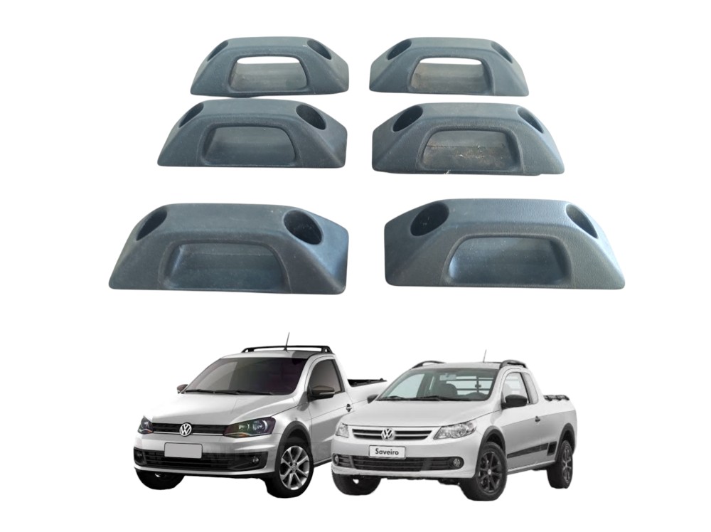 Kit 6 Unidades Ganchos Caçamba  Saveiro 2010 A 2016 G5 G6
