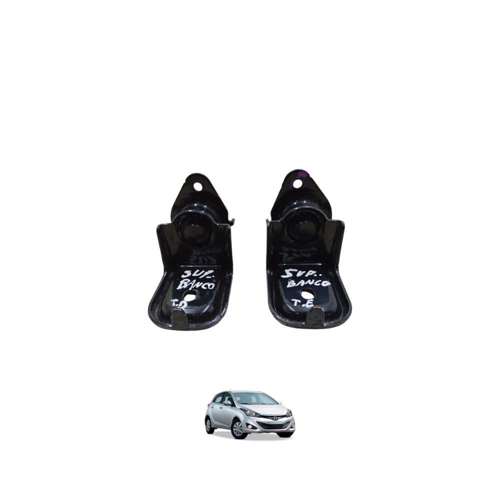 Par Suporte Dobradiça Banco Traseiro Hb20 Hatch 12/19 Origin Preto