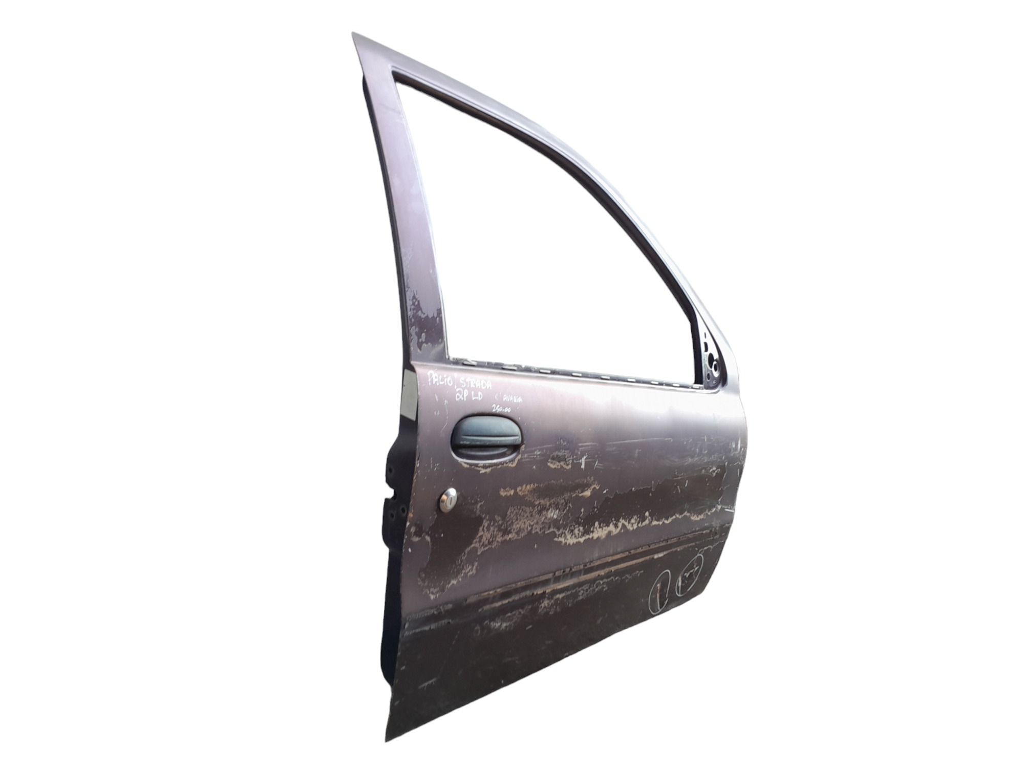 Porta Lado Direito Fiat Palio Siena Com Avaria 2 Portas  Dianteira Direito Vermelho 3