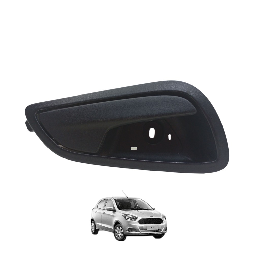 Maçaneta Ford Ka Tras Direita 2014 2015 2016 2017 A 2021 Preto Traseira