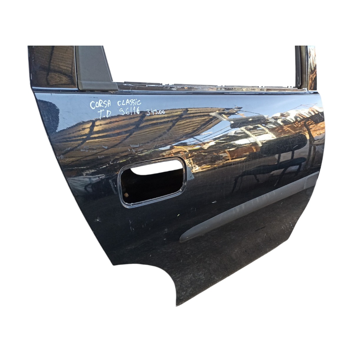 Porta Traseira Direita Chevrolet Corsa Classic 1996/16 Origi Traseira Direito Preto 3