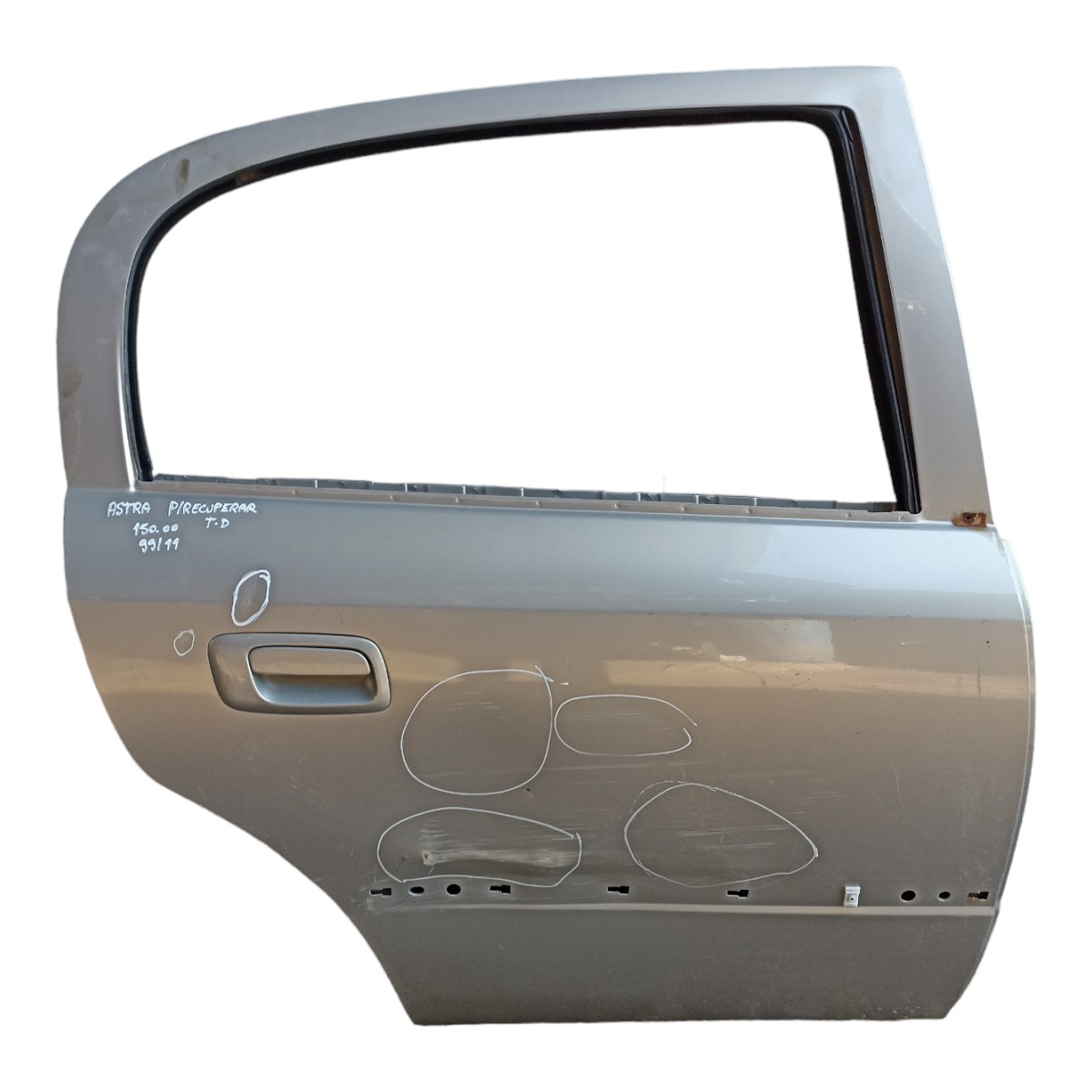 Porta Traseira Direita Gm Astra 1999/2011 Pra Recuperar Traseira Direito Prata 1