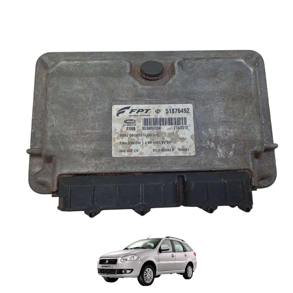 Modulo Injeção Fiat Palio Weekend 1.4 8v Flex 2010 51876492