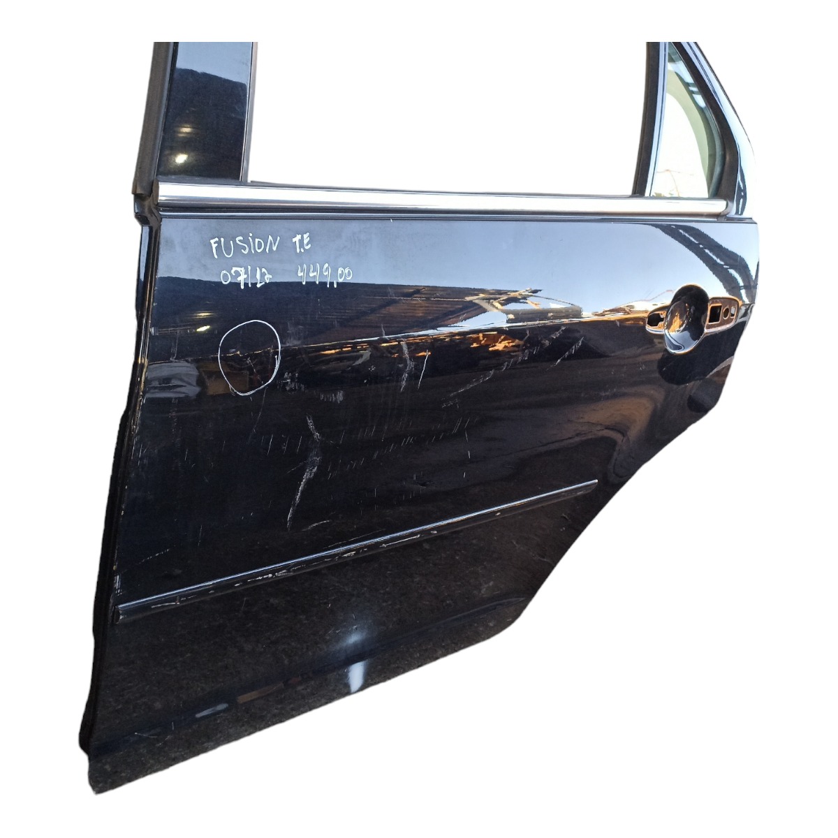 Porta Traseira Esquerda Ford Fusion 2007 A 2012 Bom Estado Traseira Esquerdo Preto 2