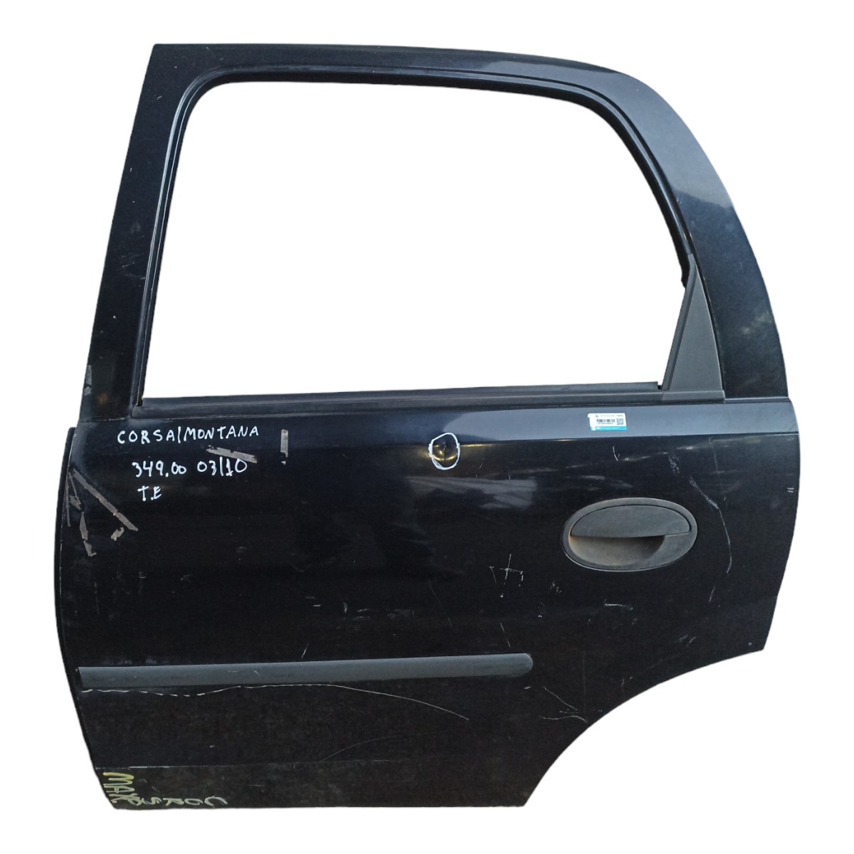 Porta Traseira Esquerda Chevrolet Corsa Montana 03/10 Traseira Esquerdo Preto
