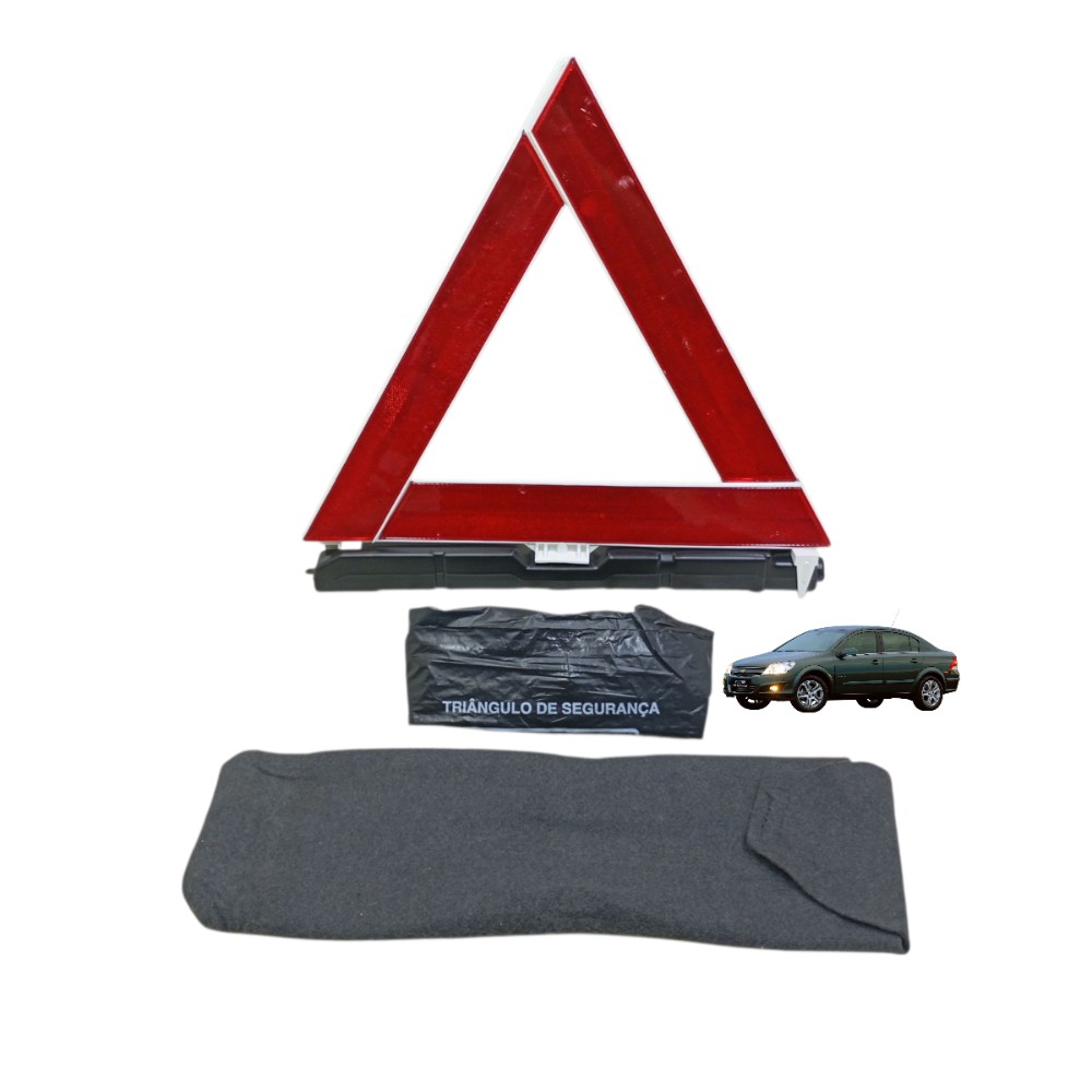Kit Triângulo Sinalização Vectra 2007 2008 2009 2010 2011