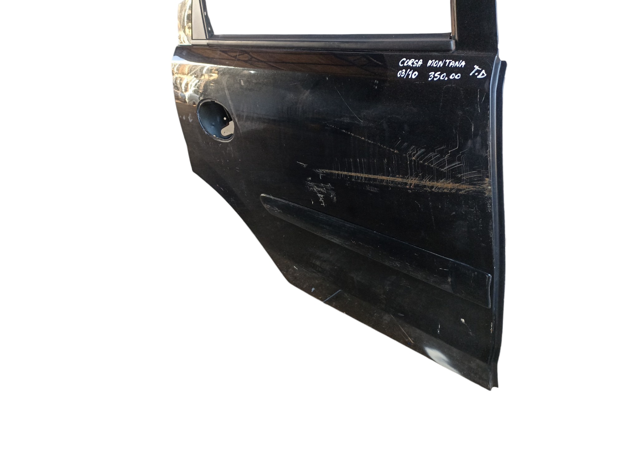 Porta Traseira Direita Corsa Montana 2003 A 2010 Filé Traseira Direito Preto 4