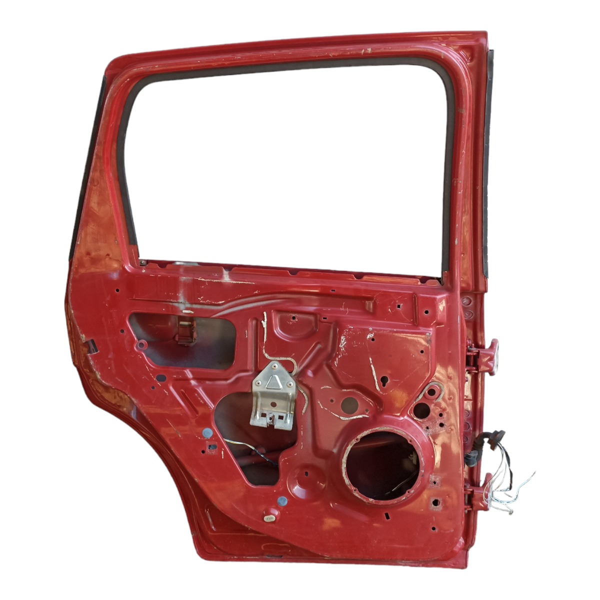 Porta Traseira Esquerda Ford Fiesta 2004 A 2012 Com Avarias Traseira Esquerda Vermelho 6