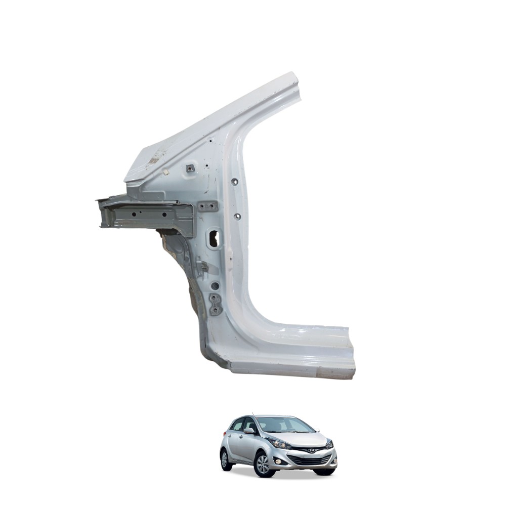 Coluna Porta Dianteira Esquerda Hb20 2012 A 2019 Original Branco