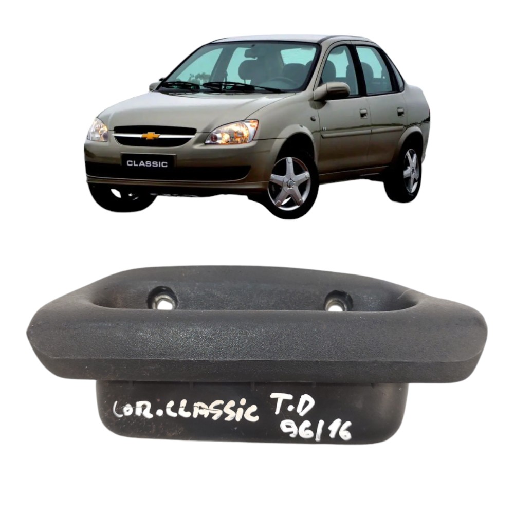 Puxador Interno Traseiro Direito Classic 1996 A 2016  Preto