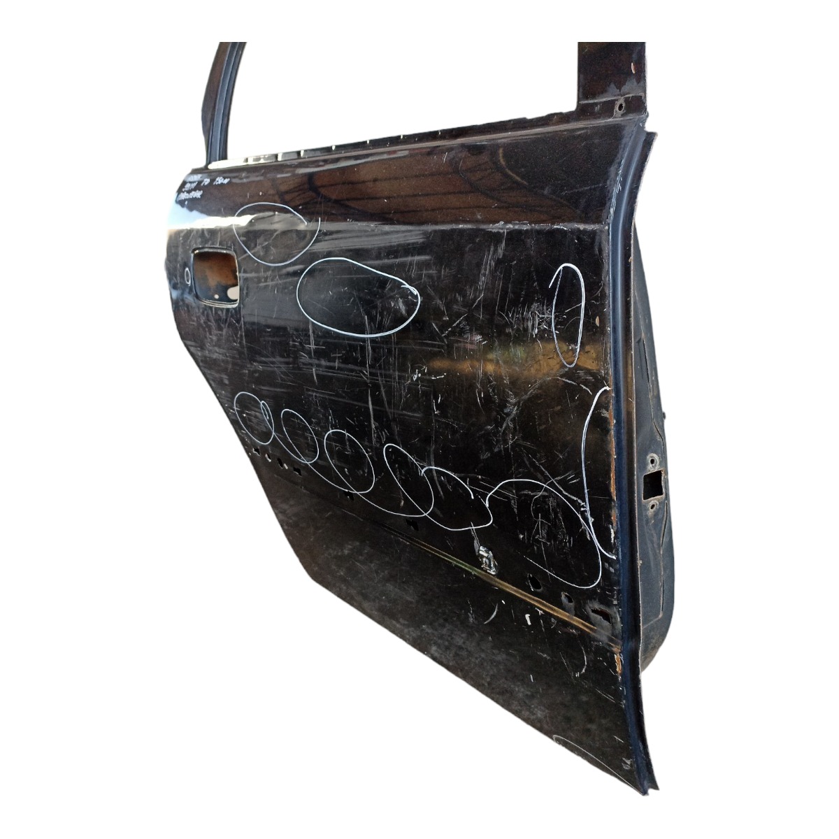 Porta Traseira Direita Gm Astra 1999 A 2011 Pra Recuperar  Traseira Direito Preto 4