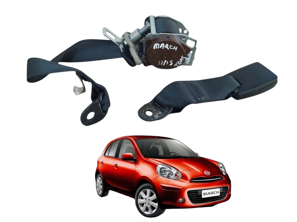 Cinto segurança traseiro nissan march 2011 a 2015 original 1