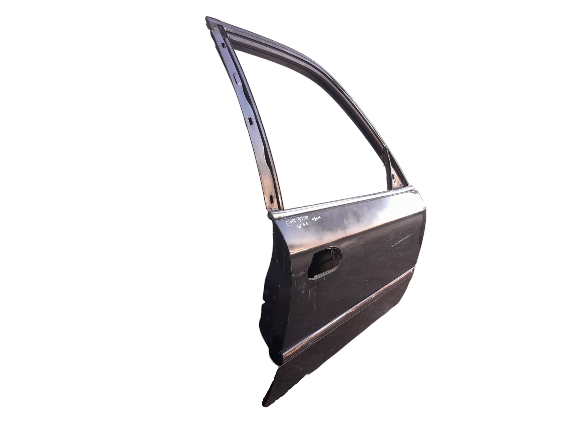 Porta Dianteira Direita Honda Civic 1997 A 2000 4 Portas Dianteira Direito Preto 3