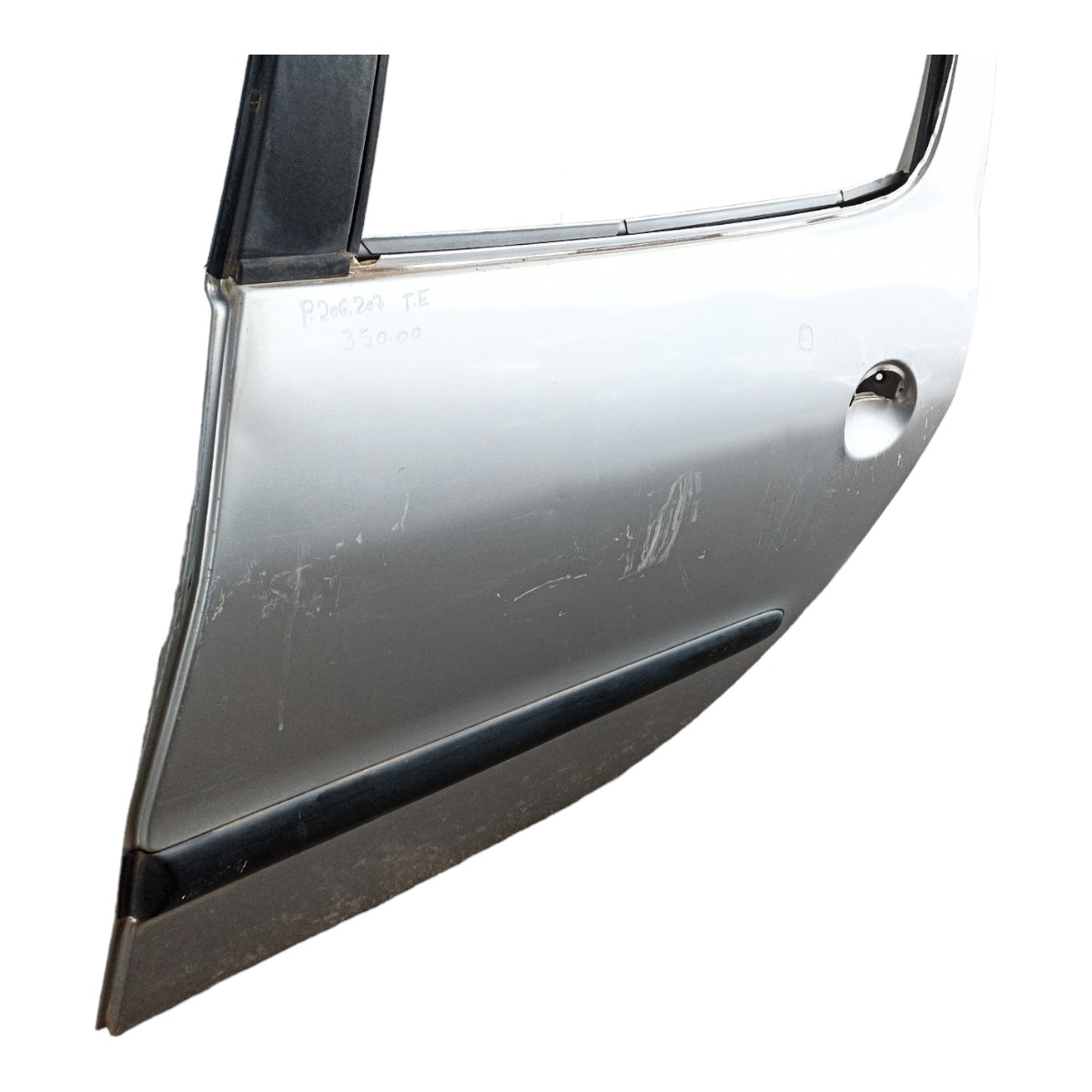 Porta Traseira Esquerda Peugeot 206 207 Com Detalhes Traseira Esquerdo Prata 4