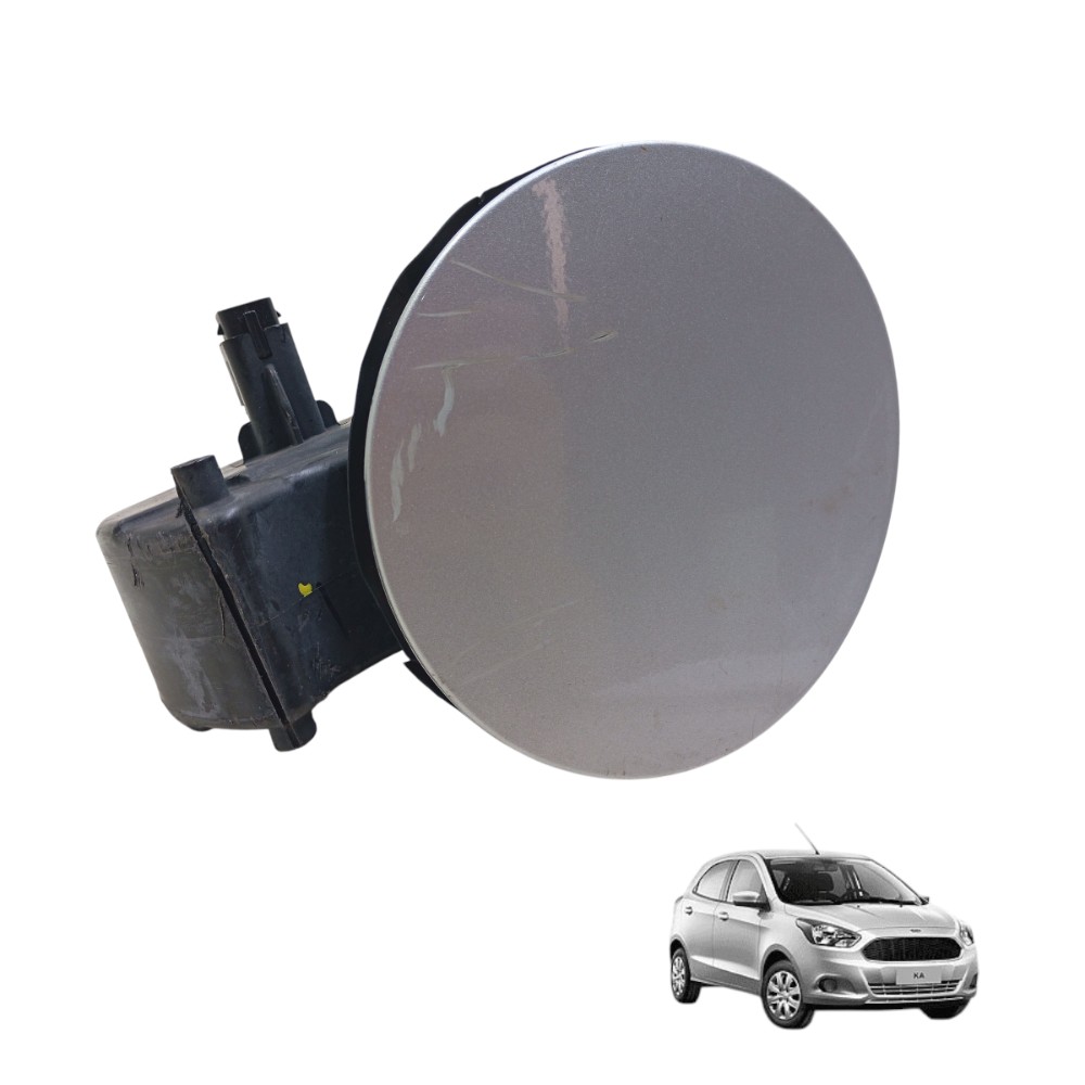 Portinhola Tanque Combustível Ford Ka 14/19 Com Riscos Preto E Prata 2014