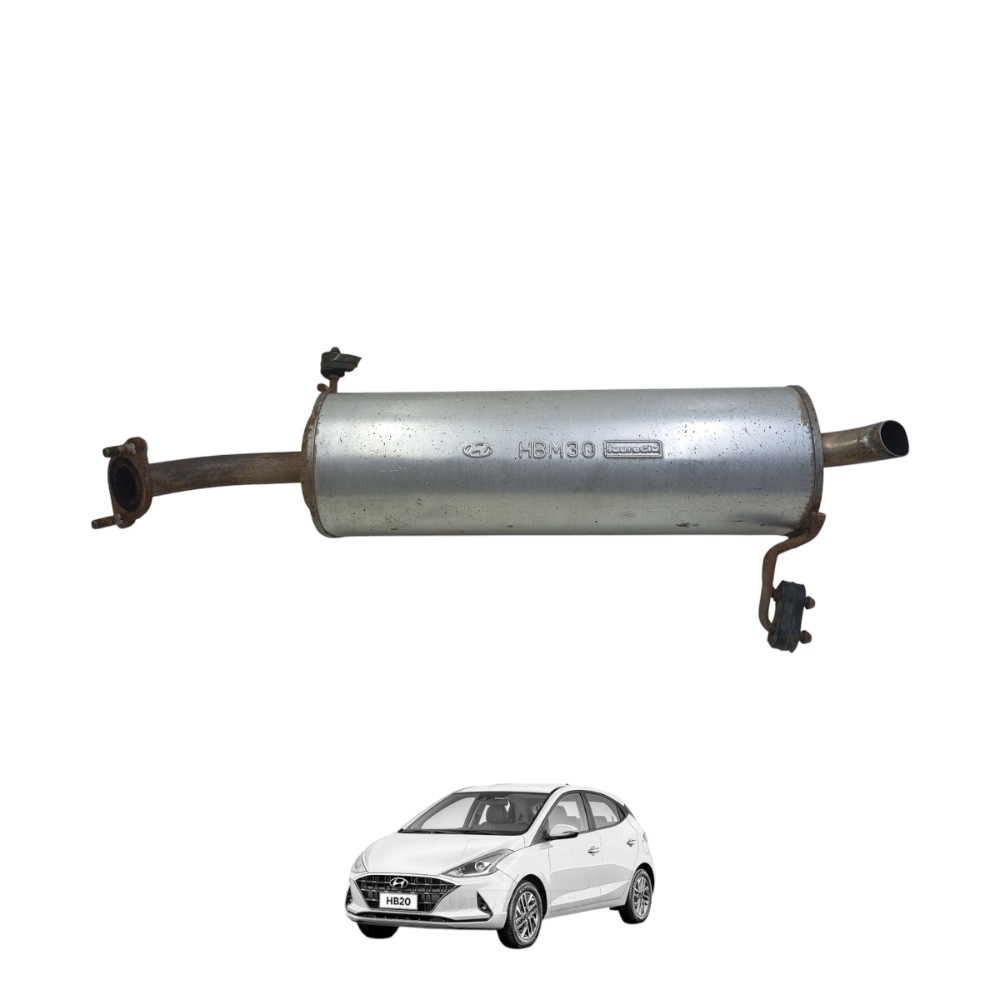 Escapamento Hb20 1.0 3cc Silêncioso Tras 2020 2021 2022 2023
