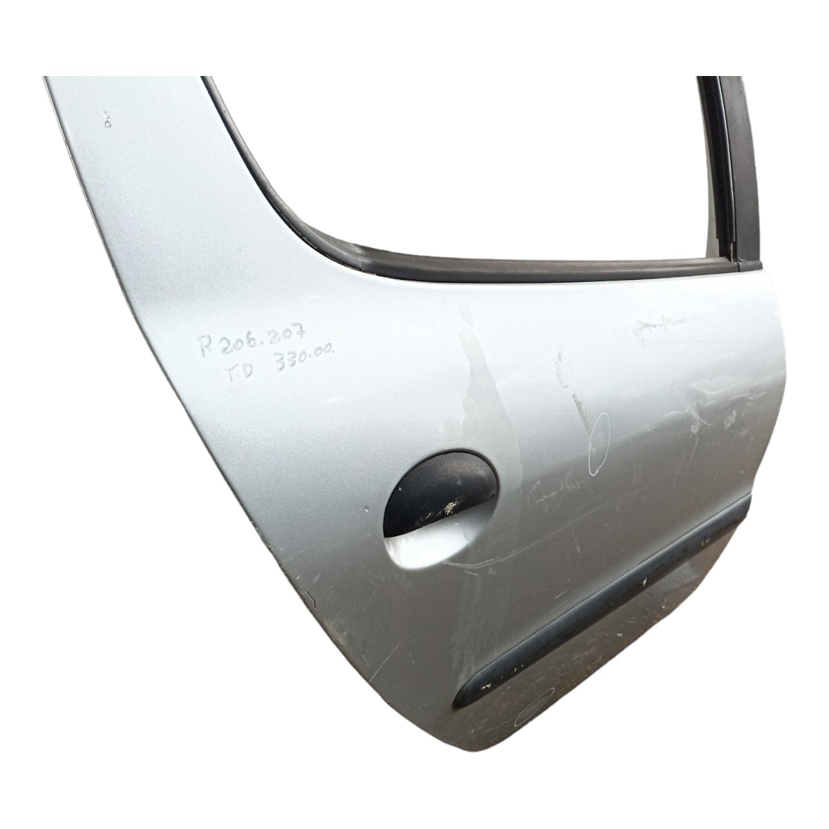 Porta Traseira Direita Peugeot 206 207 Com Detalhes Traseira Direito Prata 5