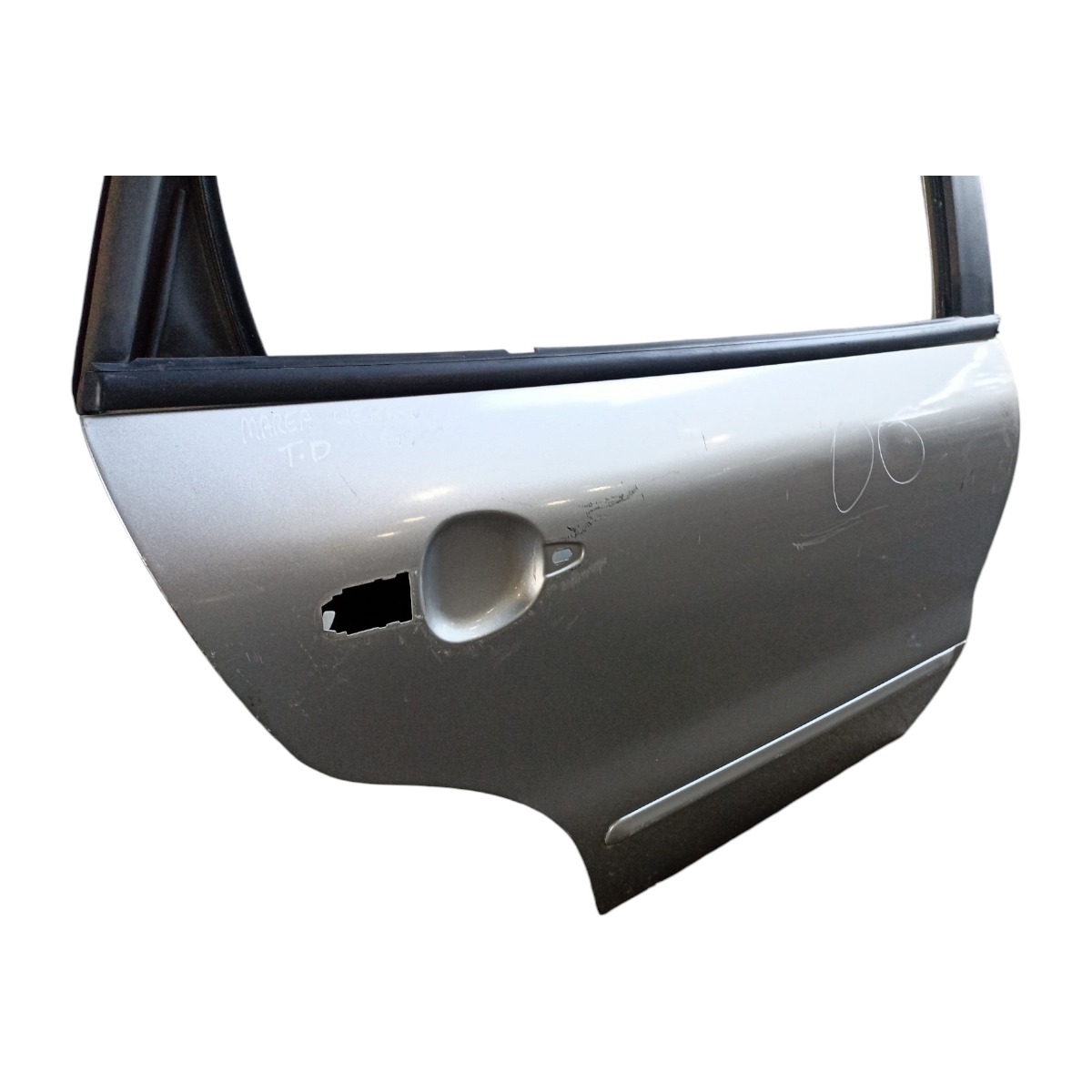 Porta Traseira Direita Fiat Marea Wekend Bom Estado Traseira Direito Prata 4