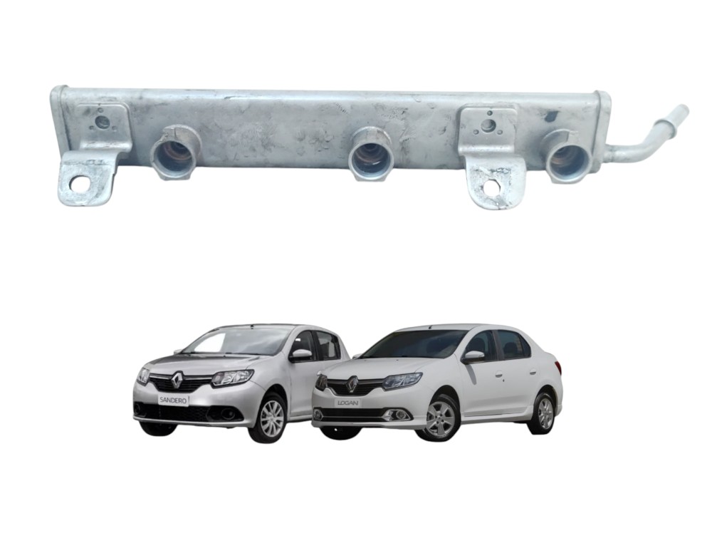 Flauta Bico Injeção Sandero Logan 1.0 3cc  2015 A 2019 1