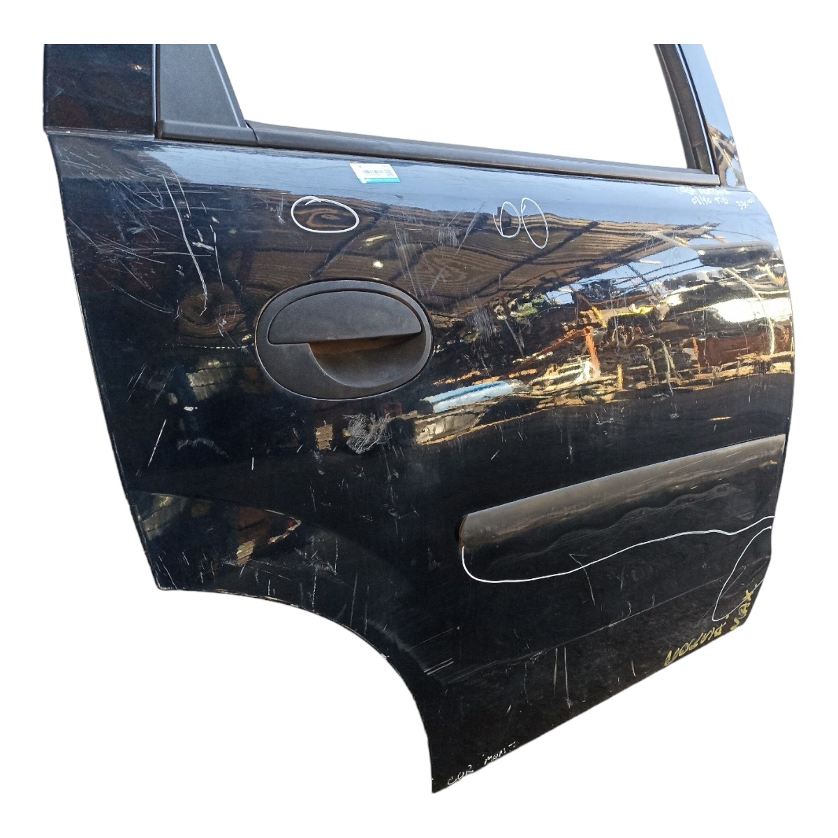 Porta Traseira Direita Chevrolet Corsa Montana 2003 A 2010 Traseira Direito Preto 3