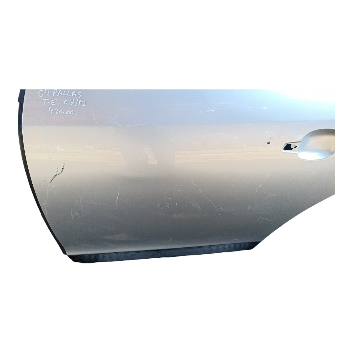 Porta Traseira Esquerda Citroen C4 Pallas 2007 A 2012  Traseira Esquerdo Prata 5