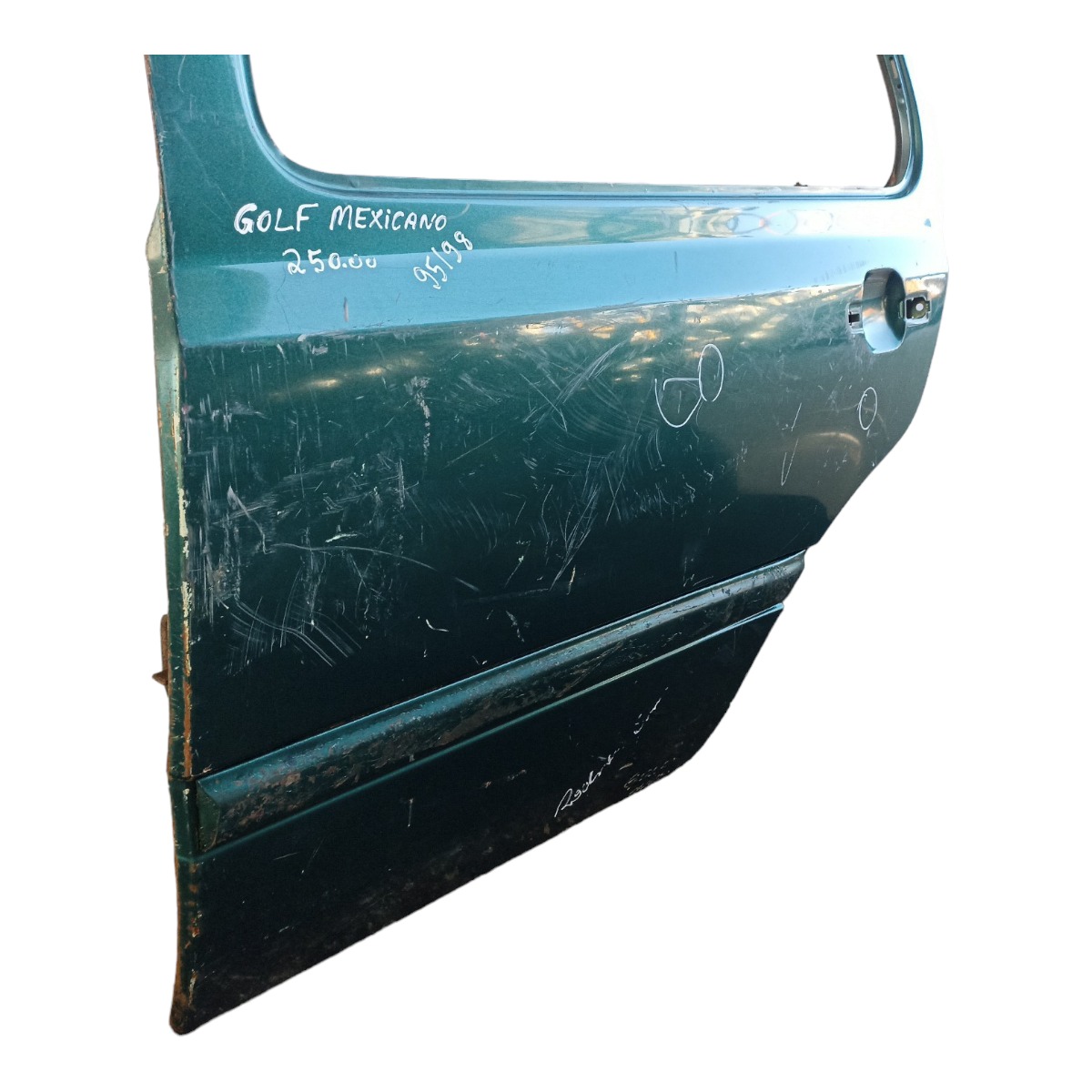 Porta Traseira Esquerda Volkswagen Golf Mexicano 95/98 Traseira Esquerdo Verde 4