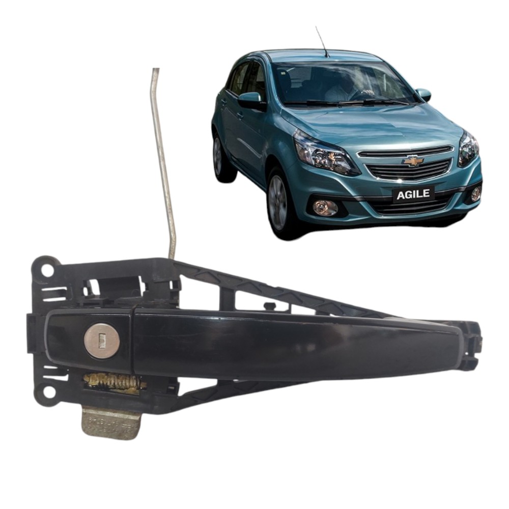 Maçaneta Dianteira Esquerda Agile Montana 2011 A 14 Preto Dianteira 1