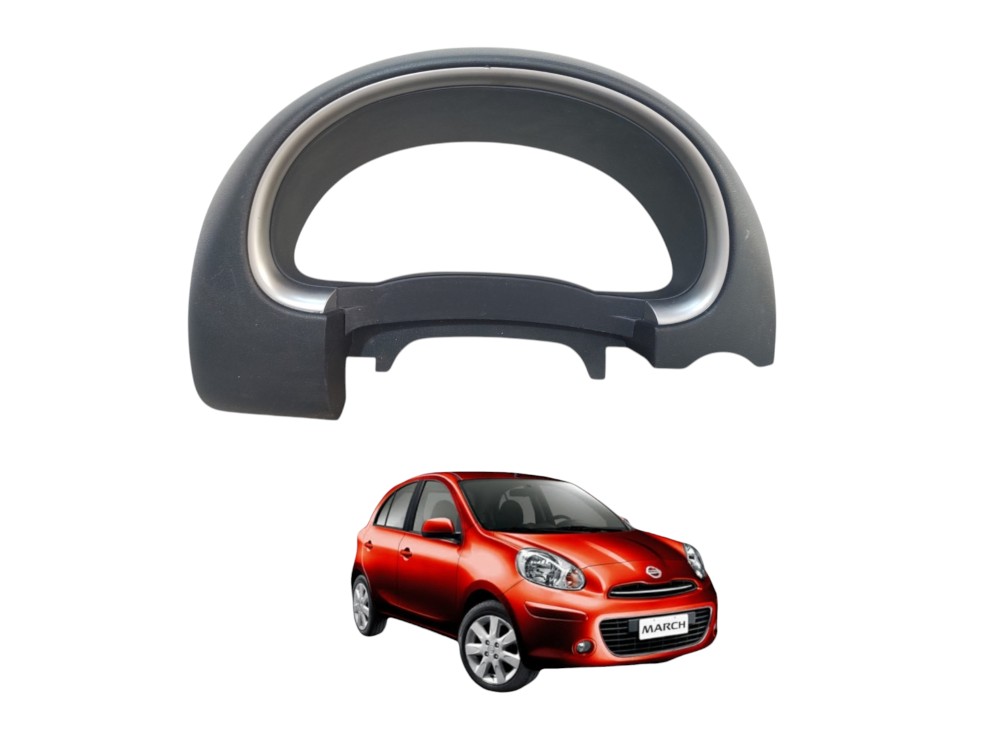Moldura Painel Instrumentos Nissan March 2011 A 2015 Preto