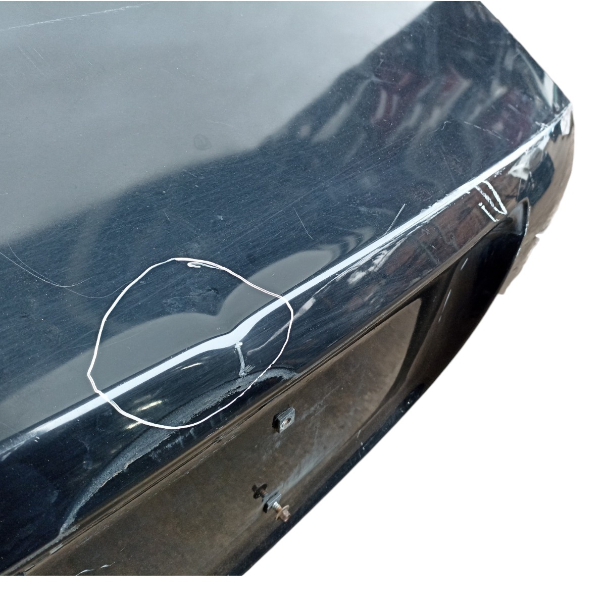 Tampa Traseira Ford Fusion 2007 2008 2009 Com Avaria Preto 3